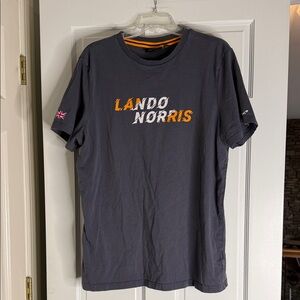 McLaren F1 Lando Norris Charcoal Graphic Tee. Xl.